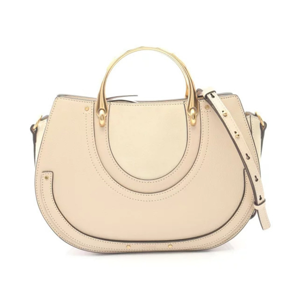 Chloe Pixie handbag leather suede Beige Cream V